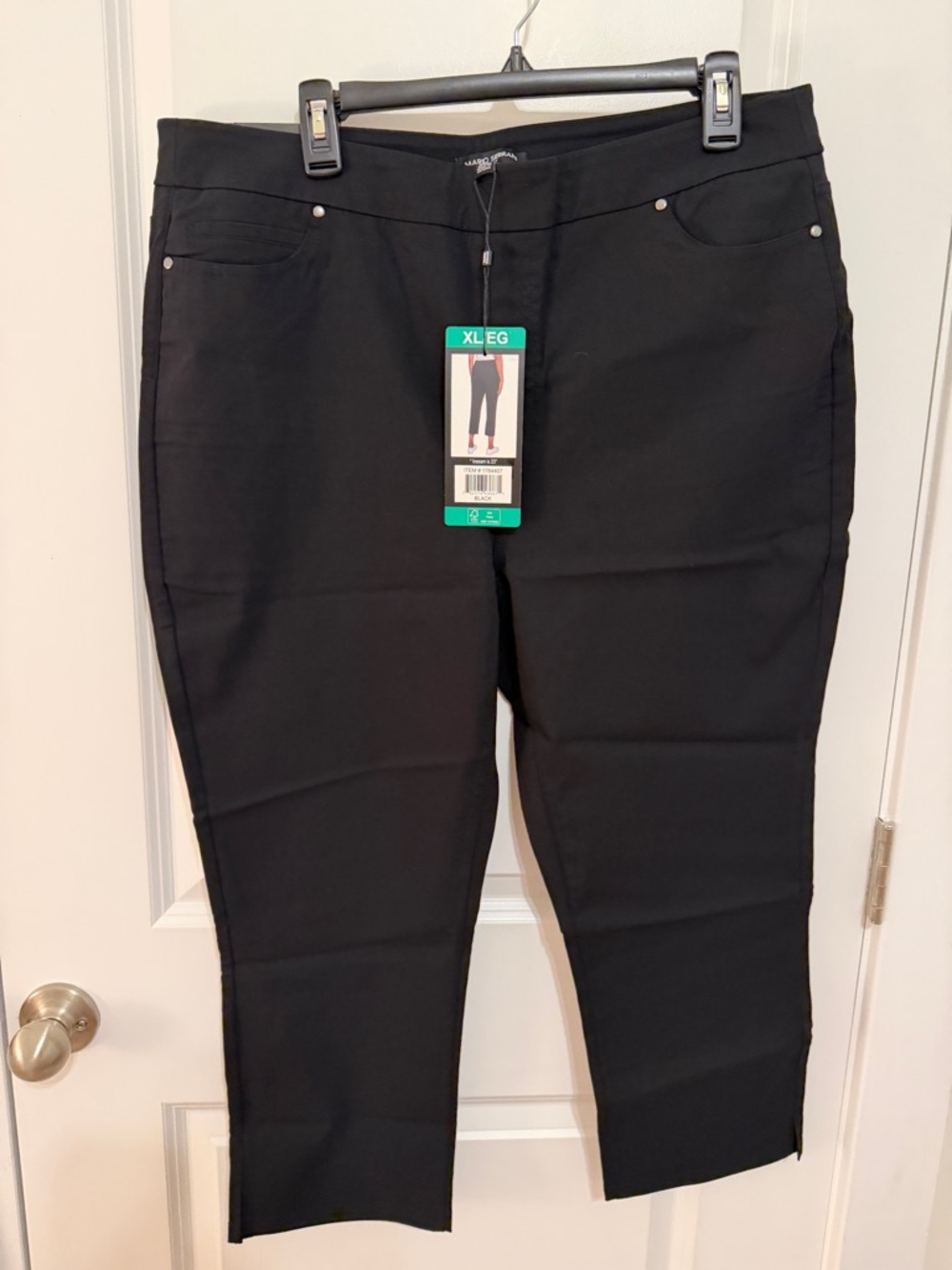 Mario Serrani Black XL Pull-On Jeggings NWT